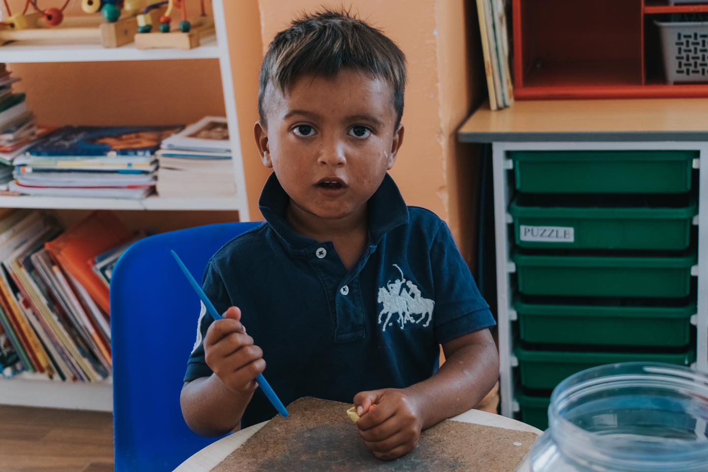roma child at school